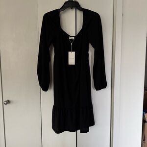 VILA Black Long Sleeve Dress NWT